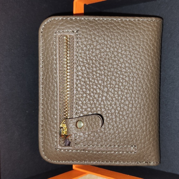 #6695 Smog 💯 ITALIAN LEATHER Wallet "CD" (Mini) NIB w/dustbag - Picture 2 of 3